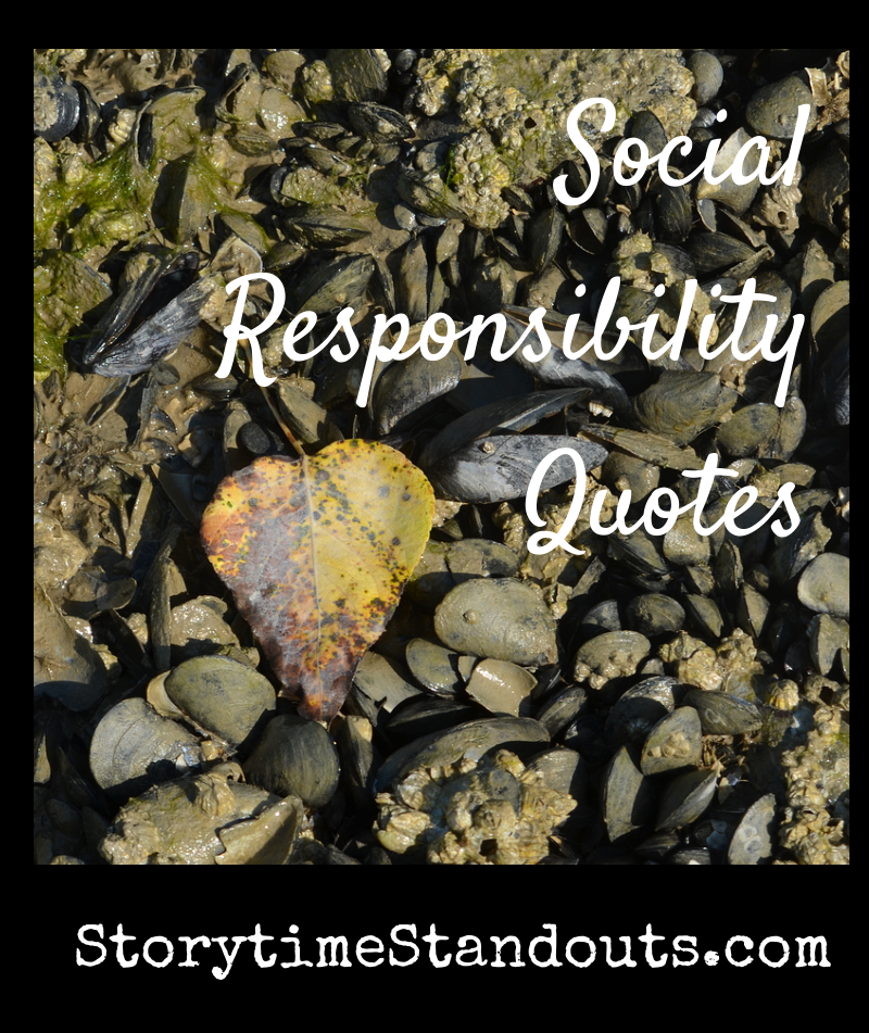 Social Responsibility Quotes Collected by Storytime Standouts