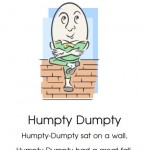 Humpty Dumpty Free printable nursery rhymes for preschool, homeschool and kindergarten