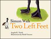 Simon with Two Left Feet Storytime Standouts reviews anti bullying picture book, Simon with Two Left Feet