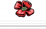 Remembrance Day theme writing paper Remembrance Day writing paper for children